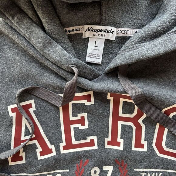 Aeropostale Women’s Gray Pullover Hoodie Size Large - Picture 7 of 7